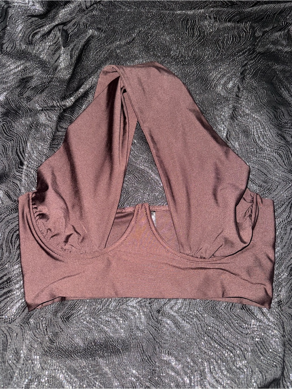 SHEIN Mauve Brown Halter Bralette